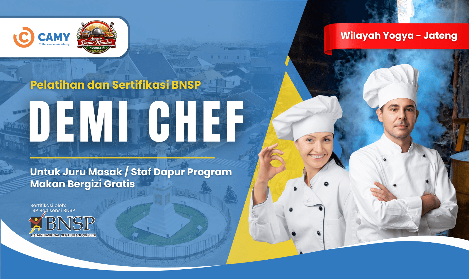 Pelatihan & Sertifikasi BNSP: Demi Chef untuk Juru Masak & Staf Dapur (Yogyakarta))